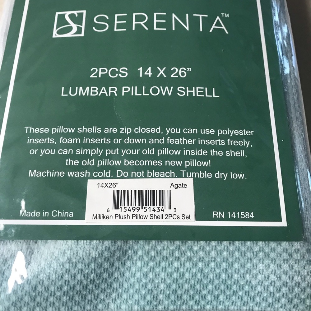 2 PCs 14x26 Lumbar Pillow Shell